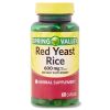 Spring Valley Red Yeast Rice Dietary Supplement;  600 mg;  60 Count