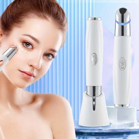 Eye And Face Massager Tool Wand Pen, Portable Eye Lift Wand Heated Warm, Sonic Vibration Treatment For Puffy Eyes Dark Circles Eye Bags Electric Eye M